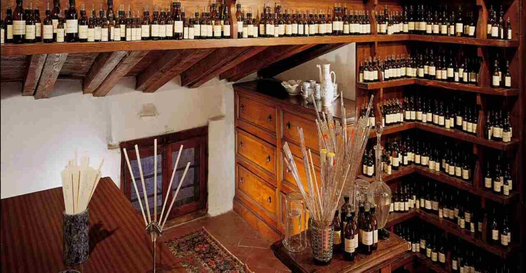 Atelier della produzione di profumi