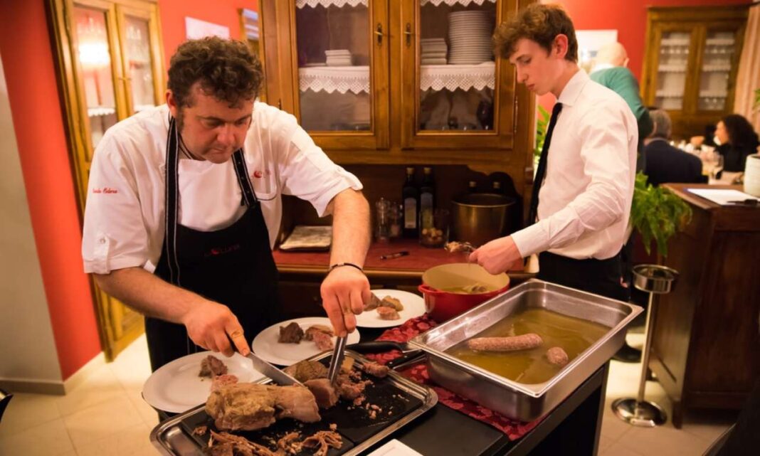 taglio del bollito misto