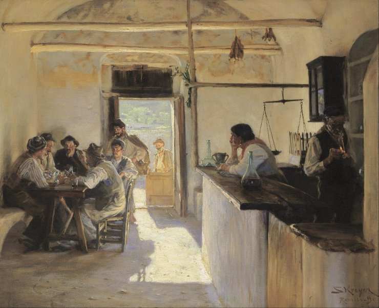Peder Severin Kryer - Osteria in Ravello - (MeisterDrucke-16500)